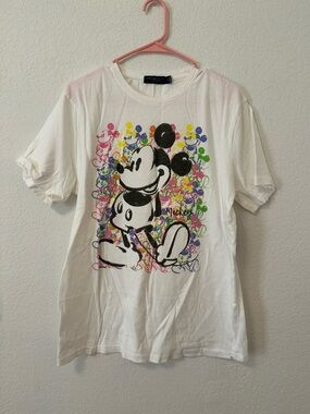 NWT unisex Junk food clothing Disney Mickey Mouse White Graphic Tee